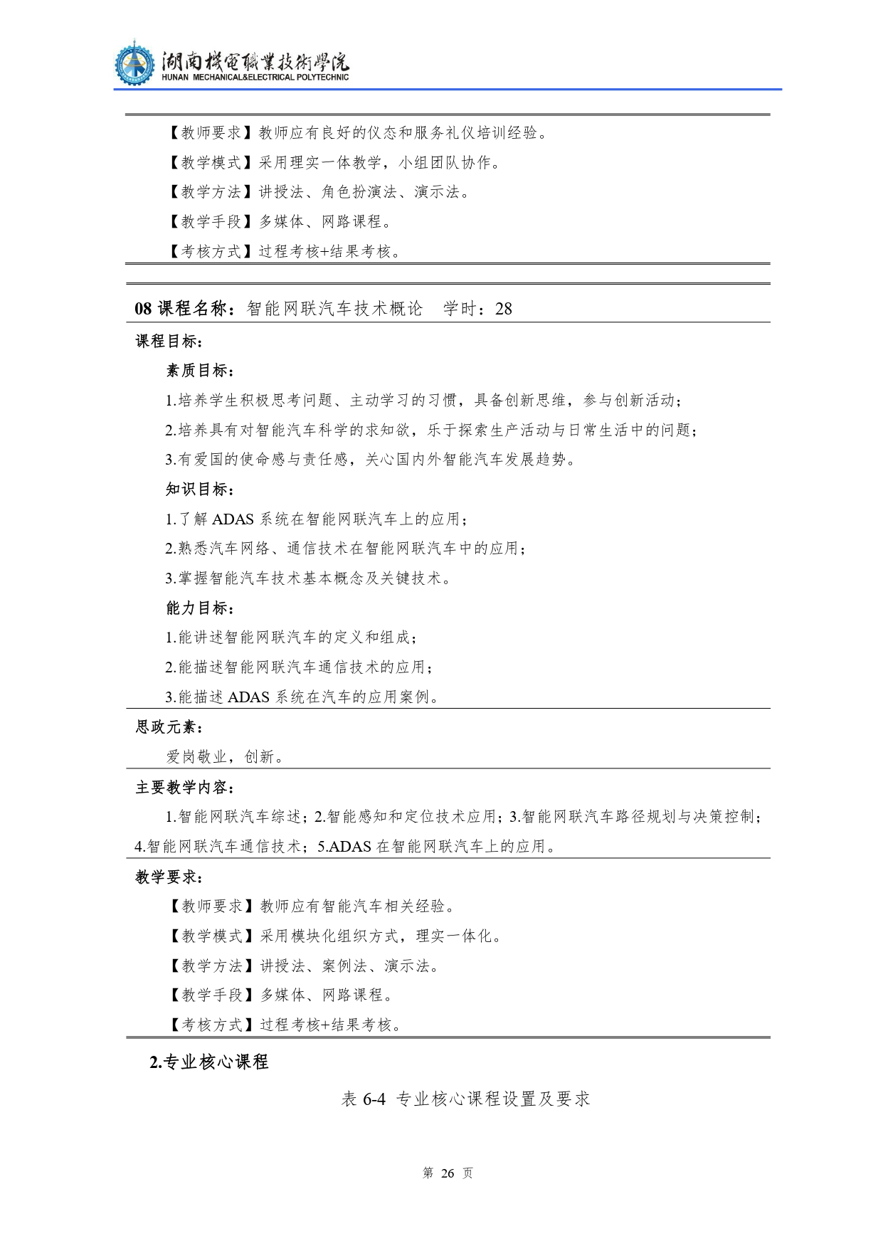 澳门十大赌博正规官网2022级汽车检测与维修技术专业人才培养方案V10.0_page-0028.jpg