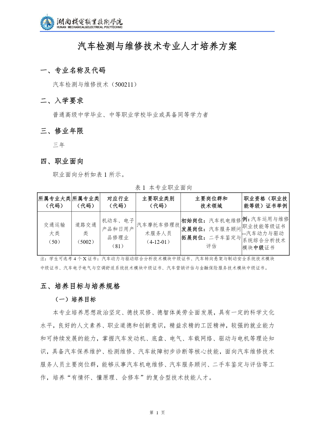 澳门十大赌博正规官网2022级汽车检测与维修技术专业人才培养方案V10.0_page-0003.jpg