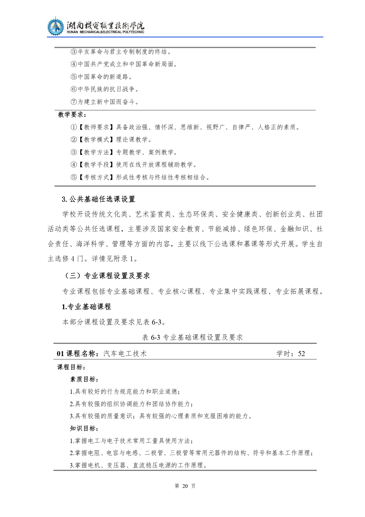 澳门十大赌博正规官网2022级汽车检测与维修技术专业人才培养方案V10.0_page-0022.jpg