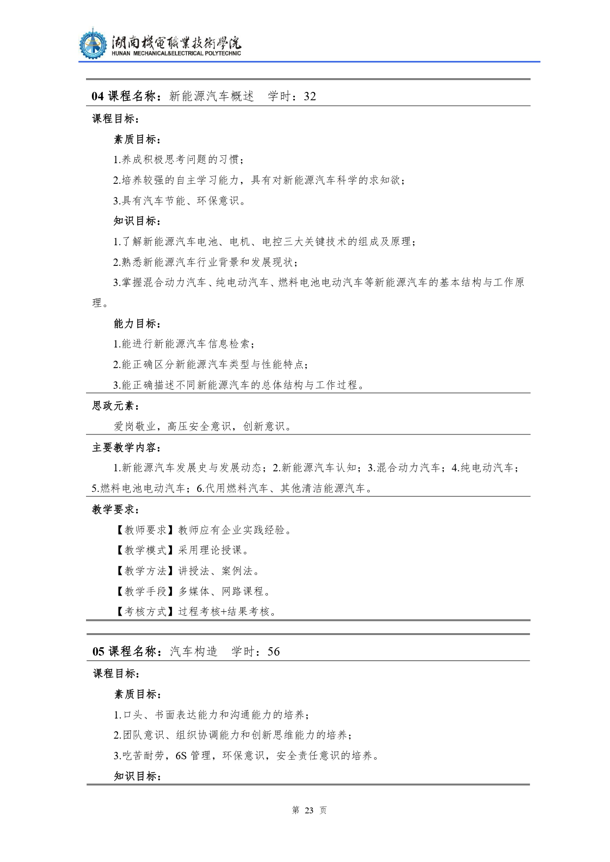 澳门十大赌博正规官网2022级汽车检测与维修技术专业人才培养方案V10.0_page-0025.jpg