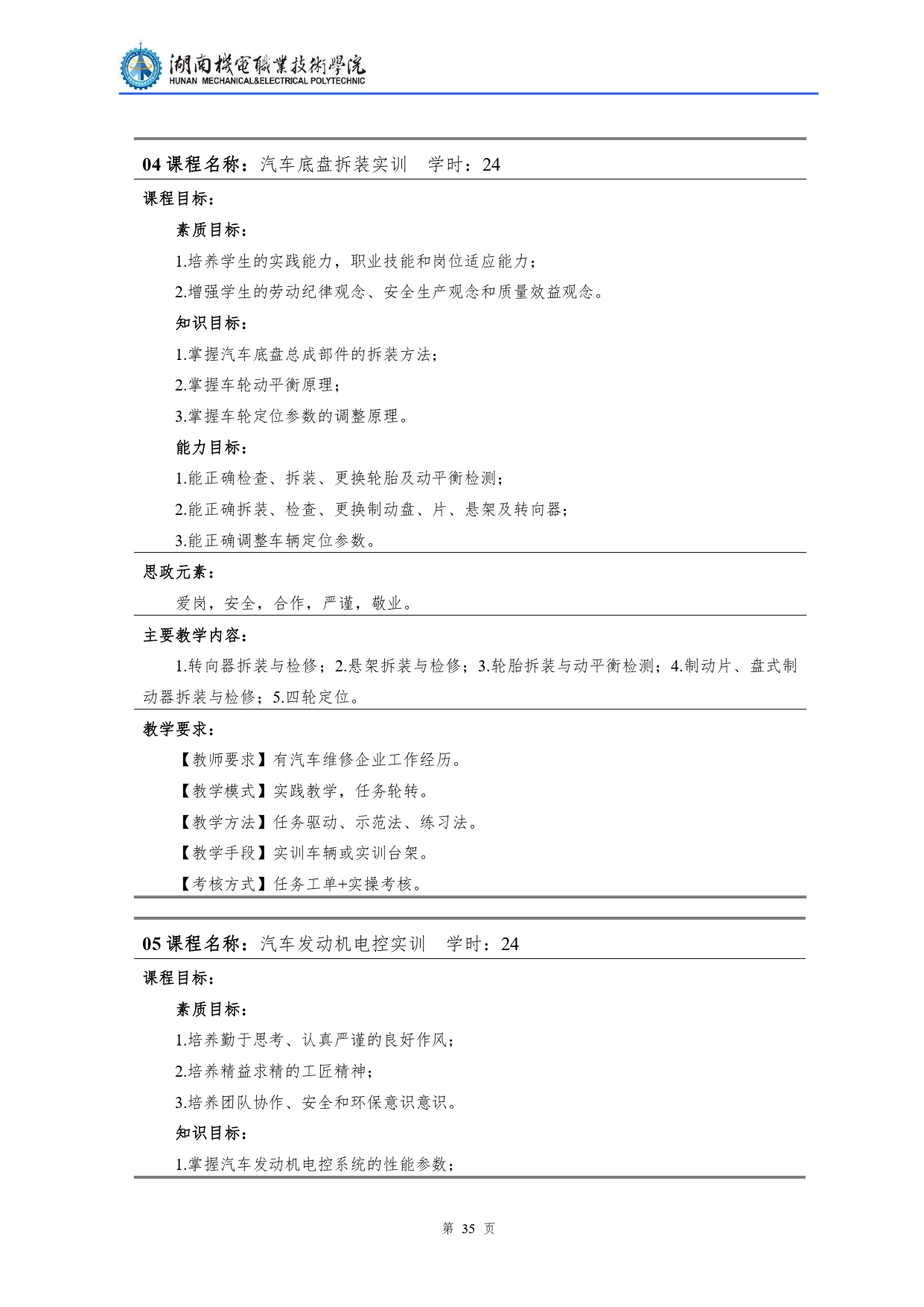 澳门十大赌博正规官网2022级汽车检测与维修技术专业人才培养方案V10.0_page-0037.jpg